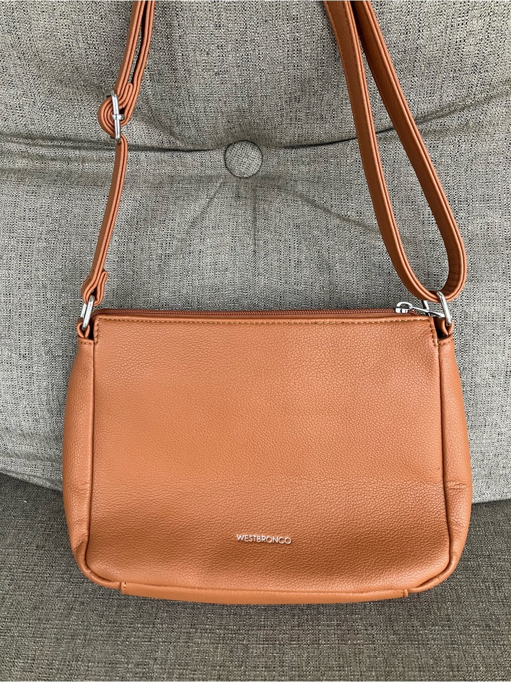 Westbronco Tan Crossbody Bag - Sleek Leather Shoulder Purse